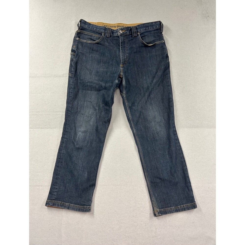 Duluth Trading Company Men’s Ballroom Double Flex Dark Wash Jeans 38x30